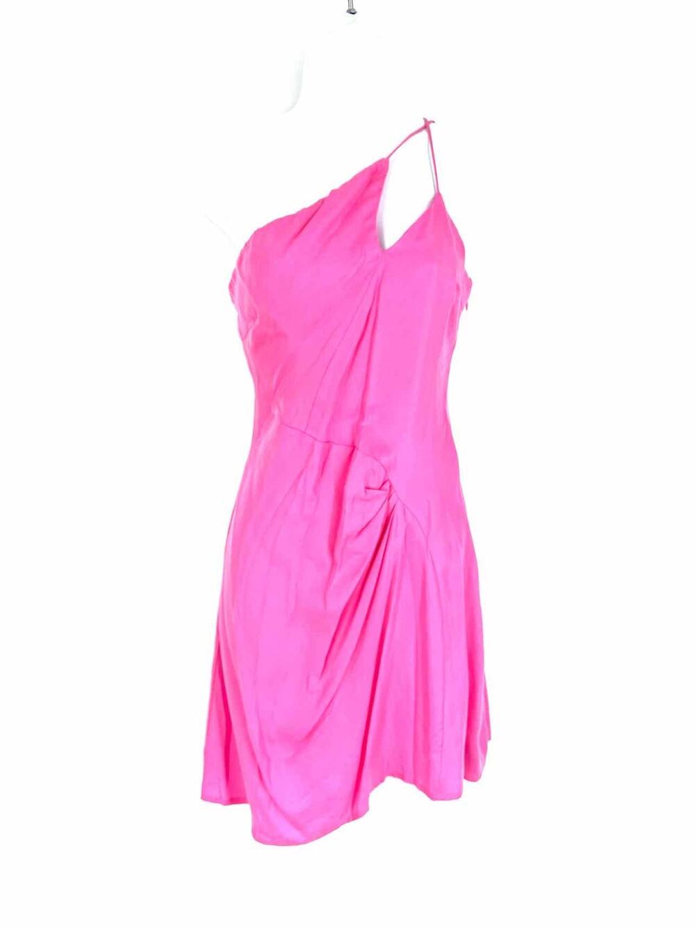 Suboo Size L Pink One Shoulder Pleated NEW Designer Dress